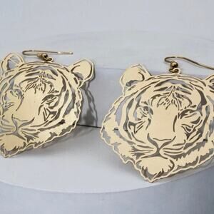 Cincinnati Bengals Tiger Gold Earrings*